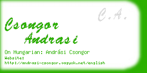 csongor andrasi business card