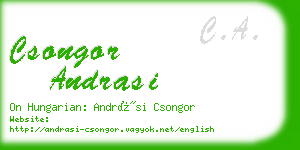 csongor andrasi business card